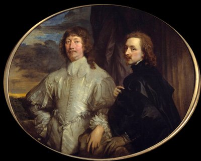 Doble retrato de Sir Endymion Porter y el artista. Endymion Porter (1587-1649), diplomático de la corte de Inglaterra y protector de Van Dyck de Anthony van Dyck