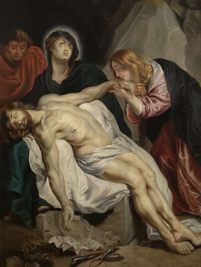 Holandés: Bewening van Christus La lamentación por Cristo muerto de Anthony van Dyck