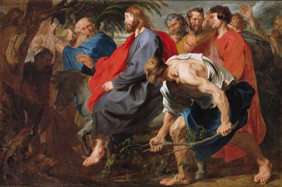 Entrada de Cristo en Jerusalén, c.1617 (óleo sobre lienzo) de Anthony van Dyck