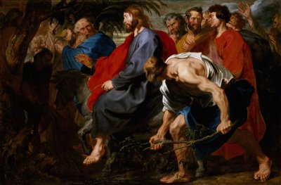Entrada de Cristo en Jerusalén, c.1617 (óleo sobre lienzo) de Anthony van Dyck