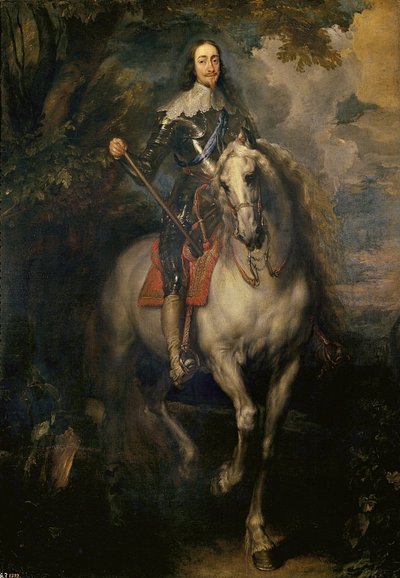 Retrato ecuestre de Carlos I Carlos I a caballo de Anthony van Dyck