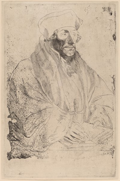 Erasmo de Rotterdam, probablemente 1626-1641 de Anthony van Dyck