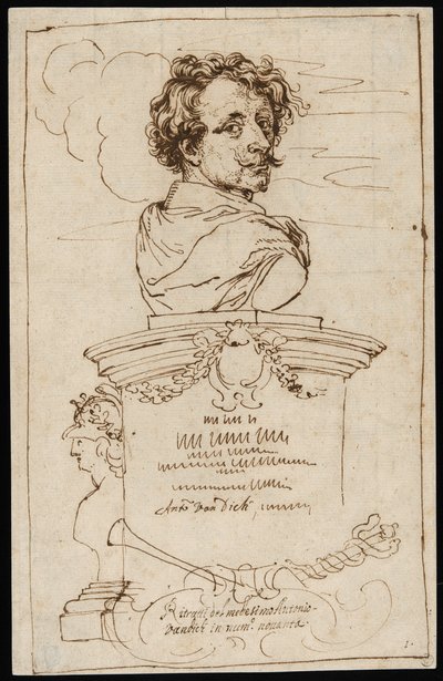 Frontispicio de la "Iconografía" de Anthony van Dyck
