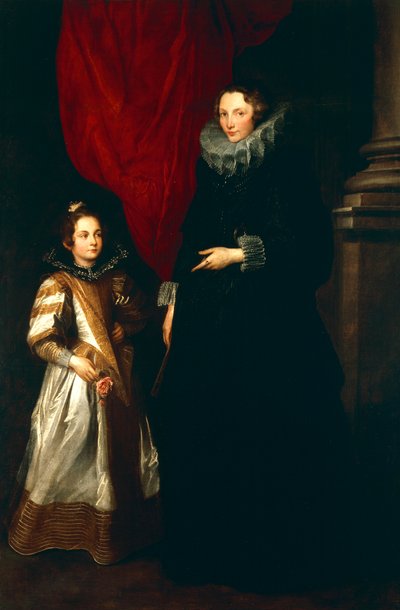 Geronima Brignole Sale con su hija de Anthony van Dyck