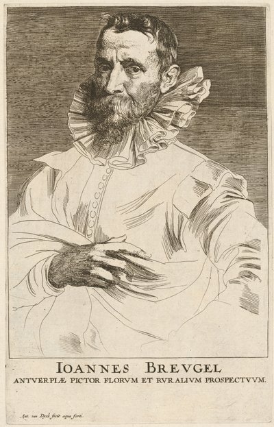 Jan Bruegel el Viejo, probablemente 1626-1641 de Anthony van Dyck