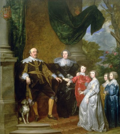 Juan, Conde de Nassau con su familia, 1634 de Anthony van Dyck