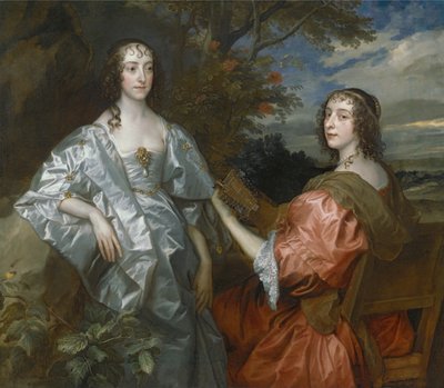 Katherine, Condesa de Chesterfield, y Lucy, Condesa de Huntingdon de Anthony van Dyck