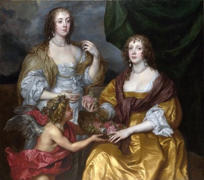 Damas Elisabeth Thimbleby y Dorothy Vizcondesa Andover de Anthony van Dyck