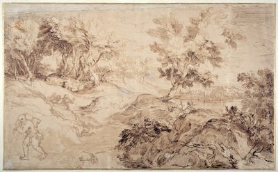 Paisaje al estilo de Tiziano de Anthony van Dyck