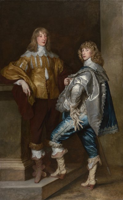 Lord John Stuart y su hermano, Lord Bernard Stuart, ca 1638 de Anthony van Dyck