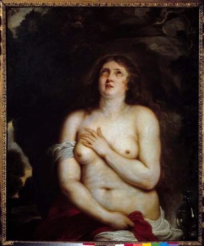 Magdalena. Representación de Santa María Magdalena en éxtasis de Anthony van Dyck