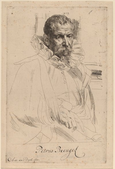 Pieter Bruegel el Joven, probablemente 1626-1641 de Anthony van Dyck