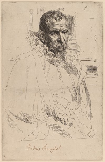 Pieter Bruegel el Joven, probablemente 1626-1641 de Anthony van Dyck