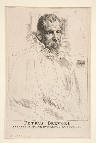 Pieter Brueghel, la más joven de Anthony van Dyck