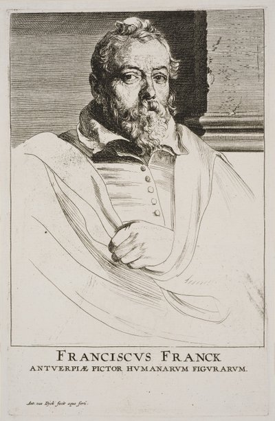 Retrato de Frans Francken de Anthony van Dyck
