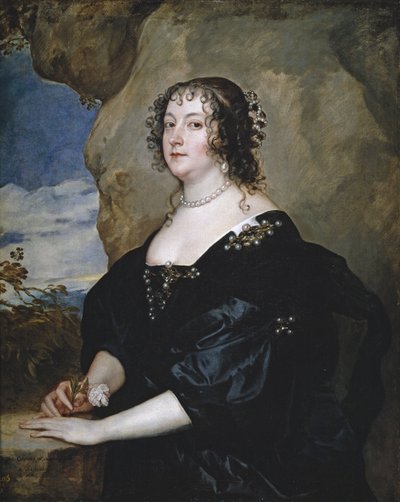 Retrato de Beatriz, Condesa de Oxford - Pintura de Sir Sir Anthonis (Anton ou Antoon) van Dyck (1599-1641) - 1638 - Óleo sobre lienzo - 107x86 cm - Museo del Prado, Madrid de Anthony van Dyck