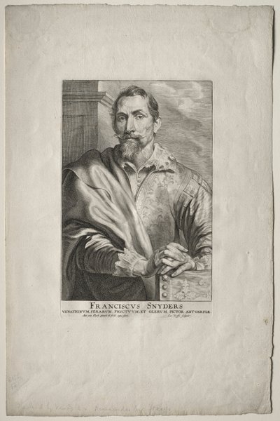 Retrato de Frans Snyders de Anthony van Dyck