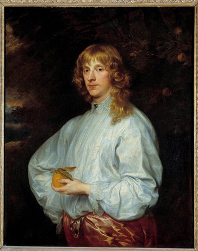 Retrato de James Stuart, duque de Lennox y luego de Richmond (1612-1655) sosteniendo la manzana de oro de París de Anthony van Dyck