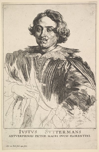 Retrato de Justus Suttermans, siglo XVII de Anthony van Dyck