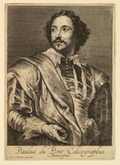 Retrato de Paulus Pontius, de los Icones Principum Virorum de Anthony van Dyck