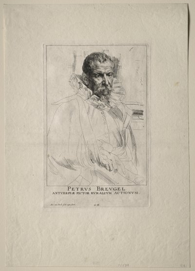Retrato de Pieter Breughel de Anthony van Dyck