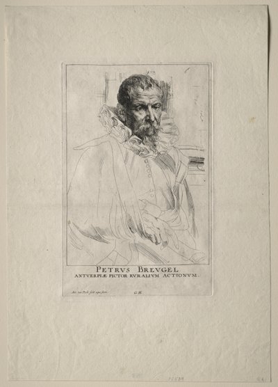 Retrato de Pieter Breughel de Anthony van Dyck