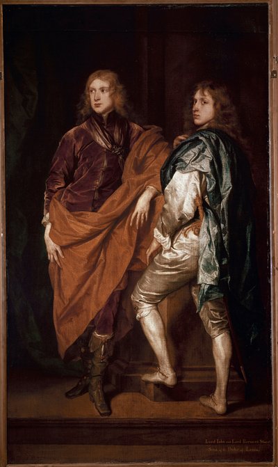 Retrato de dos caballeros ingleses Pintura de la escuela de Antonie Van Dyck de Anthony van Dyck
