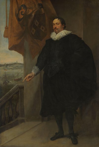 Retrato de un noble, posiblemente Adriaan van der Borcht de Anthony van Dyck