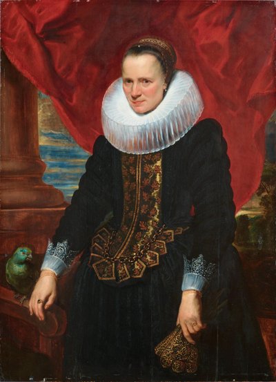 Retrato de una mujer con una gran gola de Anthony van Dyck