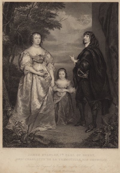 Retrato del Conde de Derby y la Condesa de Derby de Anthony van Dyck