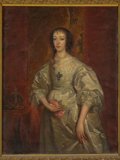 Retrato de Enriqueta María (1609-1699), reina de Inglaterra de Anthony van Dyck