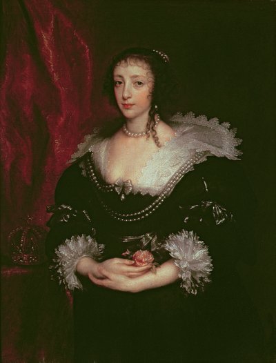 Reina Henrietta Maria (1609-1669), Reina consorte de Carlos I de Inglaterra, 1632 de Anthony van Dyck