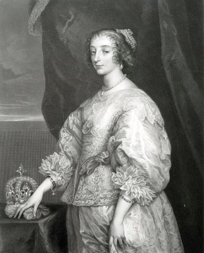 Reina Henrietta Maria, 1851 de Anthony van Dyck