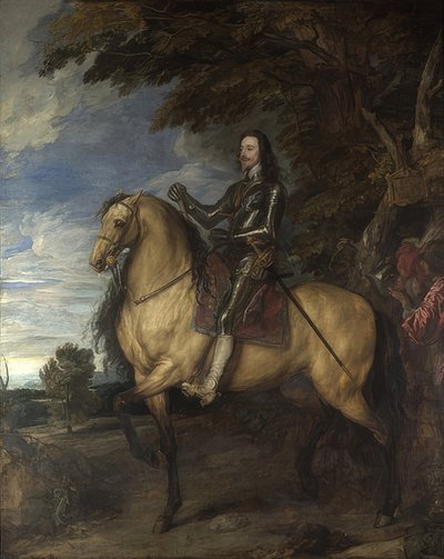 Retrato ecuestre de Carlos I. Hacia 1637-38 de Anthony van Dyck