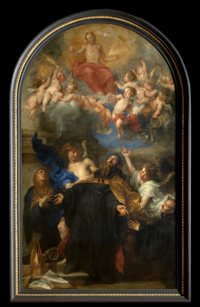 San Agustín en éxtasis (óleo sobre lienzo) de Anthony van Dyck
