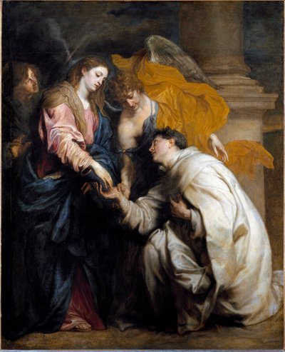 San Hermann Joseph adorando a la Virgen de Anthony van Dyck