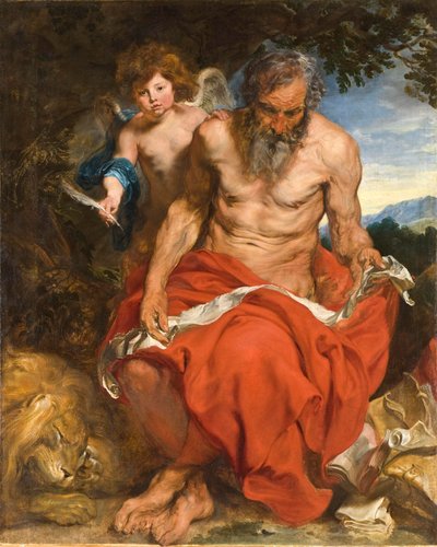 San Jerónimo, c.1620 (óleo sobre lienzo) de Anthony van Dyck