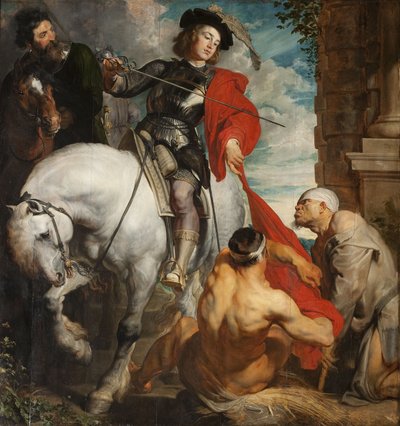 San Martín de Tours dividiendo su manto de Anthony van Dyck