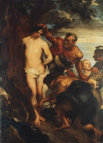 San Sebastián preparado para el Martirio, c.1622 de Anthony van Dyck