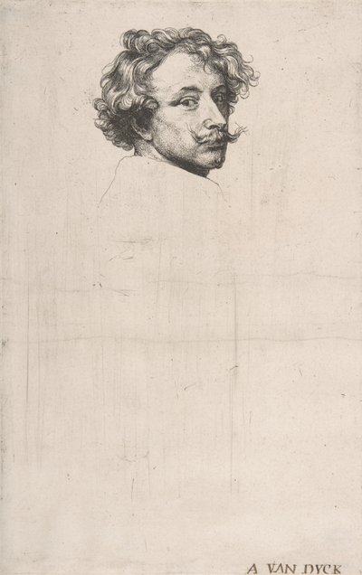 Autorretrato, de La Iconografía, ca. 1640 de Anthony van Dyck