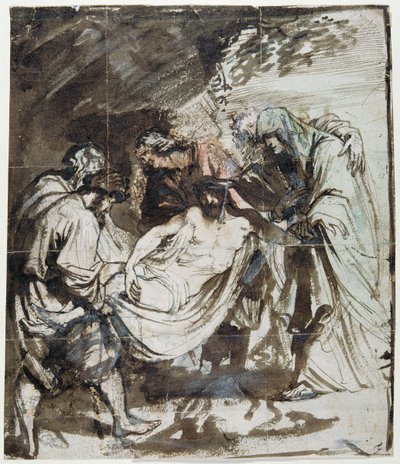 Estudio para el Entierro, c.1617-18 de Anthony van Dyck
