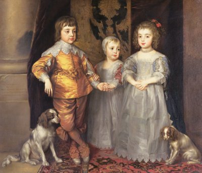 Los Hijos del Rey Carlos I de Inglaterra (1600-49) y la Reina Henrietta Maria (1609-69), 1637 de Anthony van Dyck