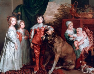 Los cinco hijos mayores de Carlos I, 1637 de Anthony van Dyck