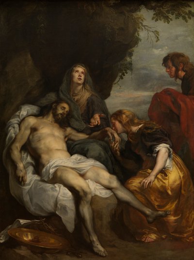 La lamentación sobre Cristo muerto, c.1629 (óleo sobre lienzo) de Anthony van Dyck