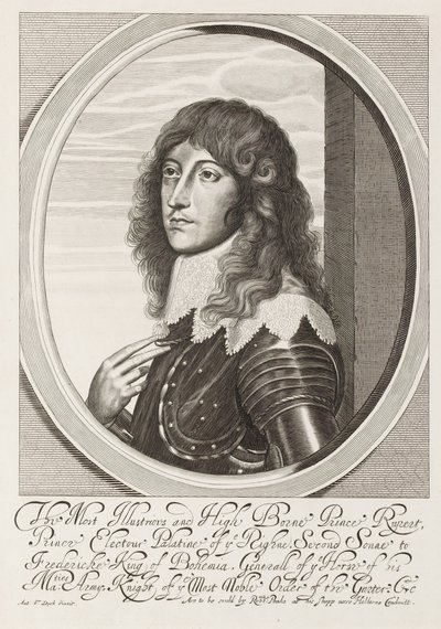 El Príncipe Más Ilustre y de Alta Cuna Rupert, circa 1640 de Anthony van Dyck