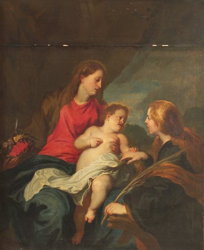 El matrimonio místico de Santa Catalina de Alejandría de Anthony van Dyck