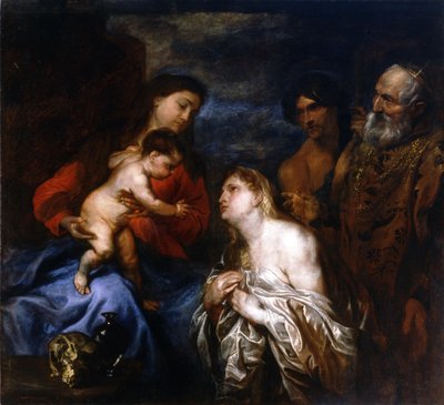 La Virgen y el Niño con pecadores arrepentidos de Anthony van Dyck