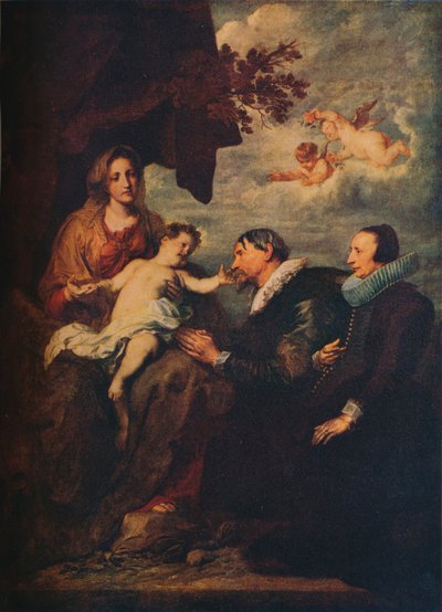 La Virgen con donantes, c1630 de Anthony van Dyck