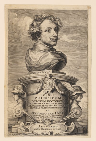 Página de título, de Icones Principum Virorum de Anthony van Dyck