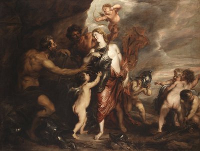 Venus en la fragua de Vulcano, también conocido como "Tetis recibe las armas de Aquiles" de Anthony van Dyck